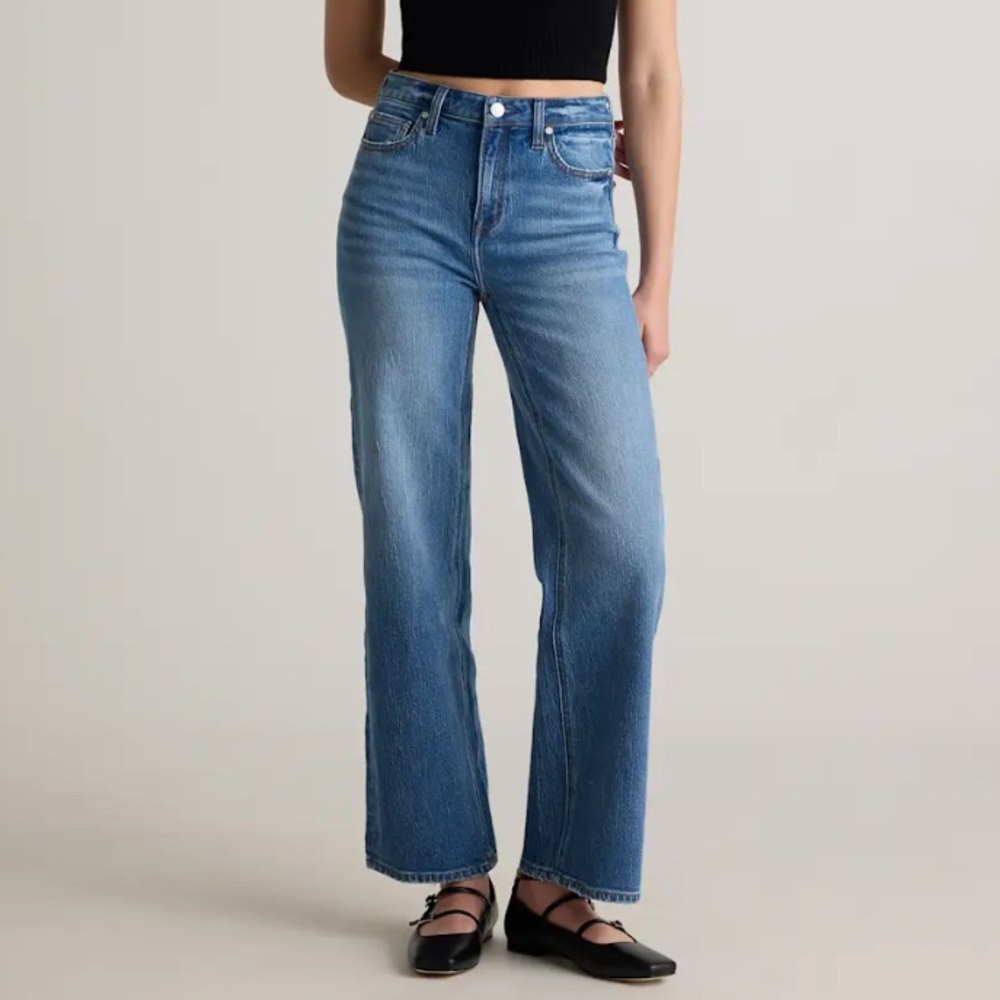 Quince Bella Stretch Relaxed Straight Jeans size 30x29